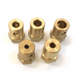 3mm Hex Altıgen Şaft Kısa Kaplin Tekerlek Bağlantısı Rakor Oyucak Motor