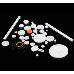 34 Parça Plastik Dişli Çark Seti Oyuncak Motorlarla Uyumlu
