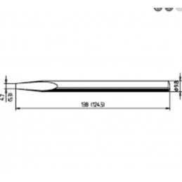 Ersa 150w 5.3mm Düz Havya Ucu 152kd