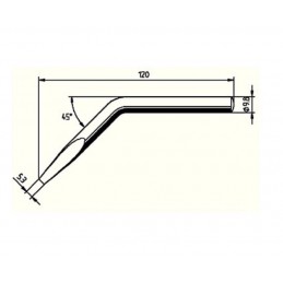 Ersa 150w 5.3mm Yedek Havya Ucu 152jd Eğik